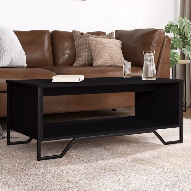 Maison Exclusive - Tavolino nero 100x51x40 cm Materiale legnoso