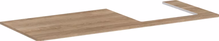 hansgrohe Xelu Q Console avec découpe à droite, 1360x550, pour vasque à poser, polie, 54098230, 54098230