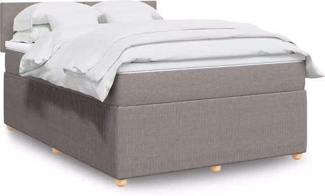 Letto Ibrido vidaXL con Materasso in Tessuto e Struttura Imbottita L/P/H: 160 x 200 cm