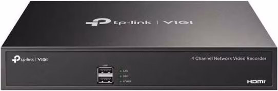 NVR TP-Link VIGI NVR1004H Nero con porte Ethernet, HDMI e USB-A