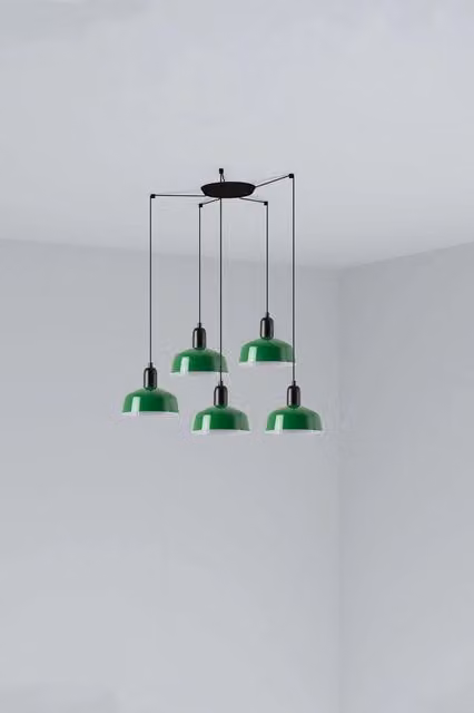 TATAWIN S metallo 5L Lampada sospensione verde