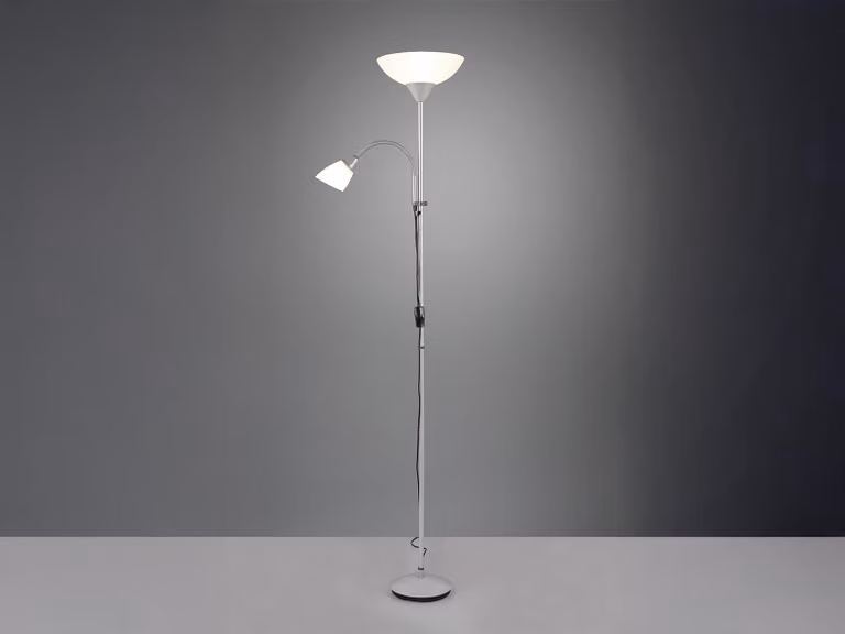 Grande illuminatore a LED con lampada da lettura, lampada da terra classica da soggiorno di design