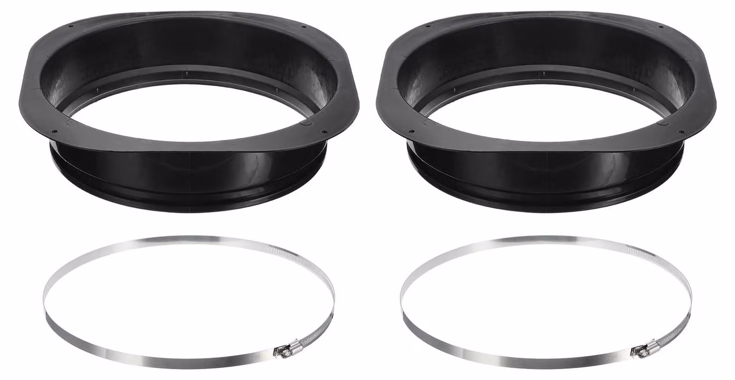 Flangia per condotti da 30 cm (12 pollici) per sistemi di ventilazione (2 pezzi)