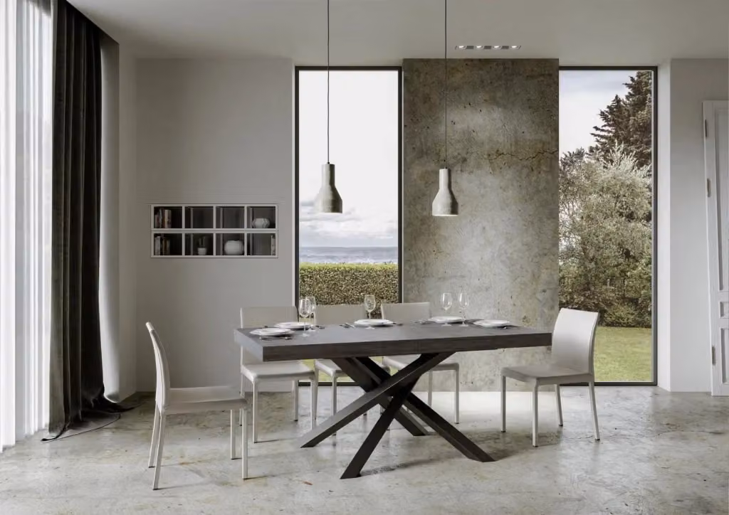 Tavolo Allungabile Volantis Premium GIORDANOSHOP Colore Grigio L/P/H: 180/284 x 90 x 77 cm – 2