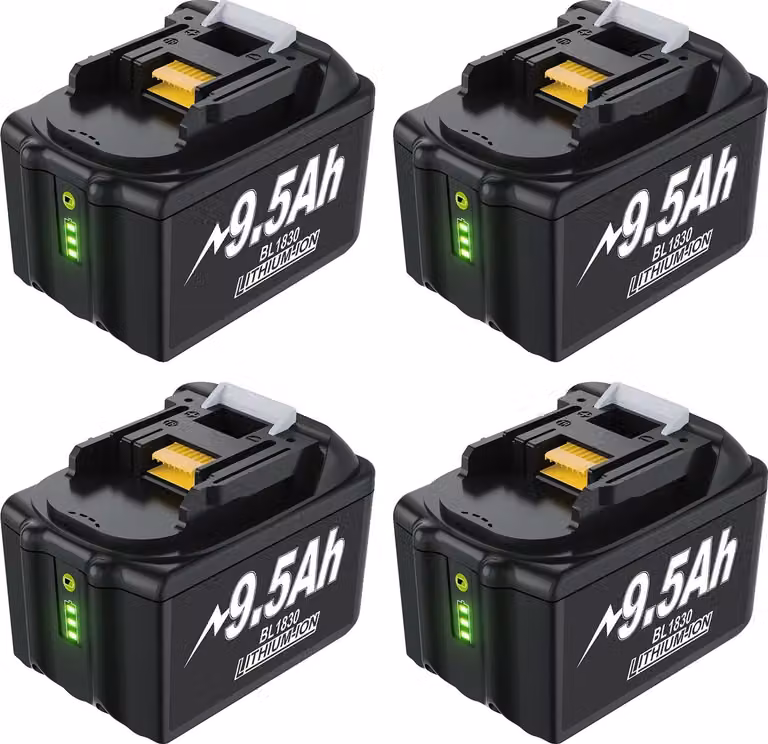 Batteria, capacità 9500mAh, ampia compatibilità, 4 9,5ah, 18V