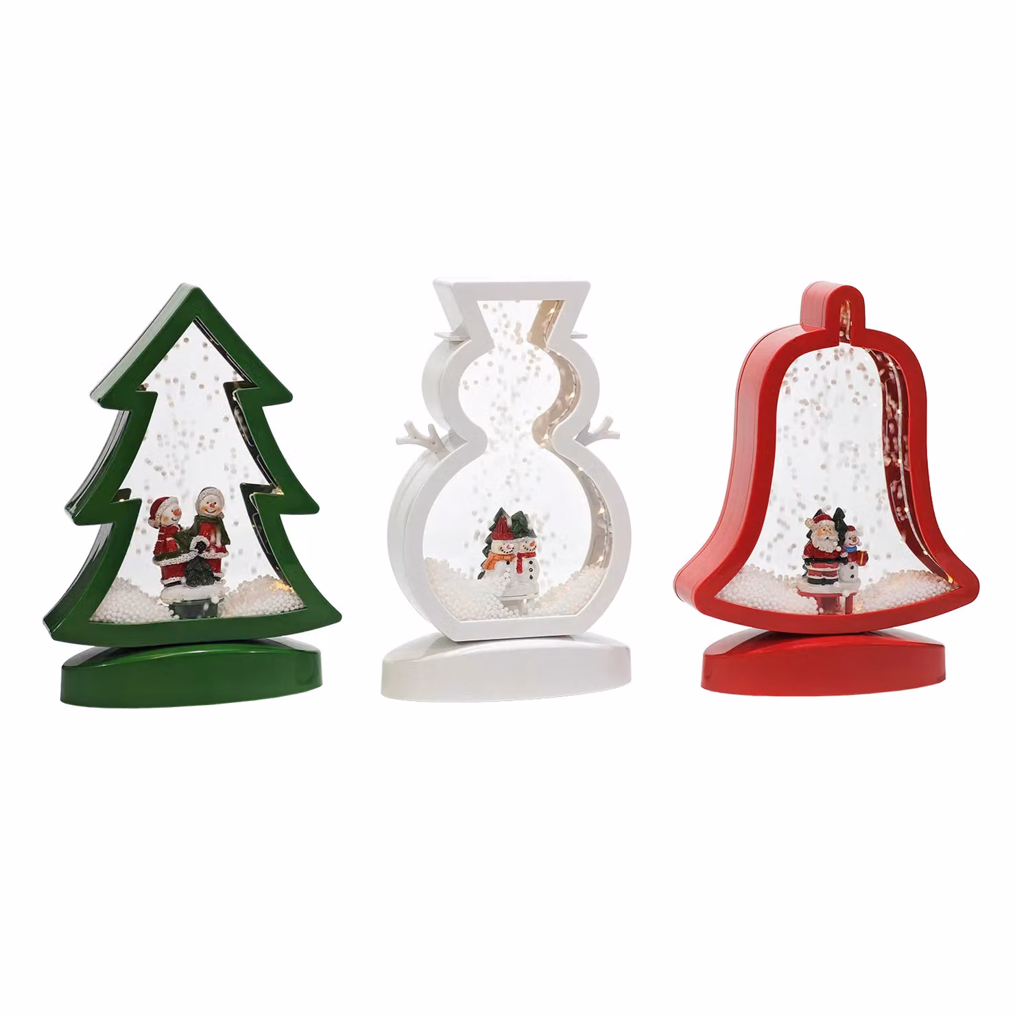 Decorazione Natalizia LED con Effetto Neve e Musica Vestiamo Casa, Altezza: 27 cm – 1