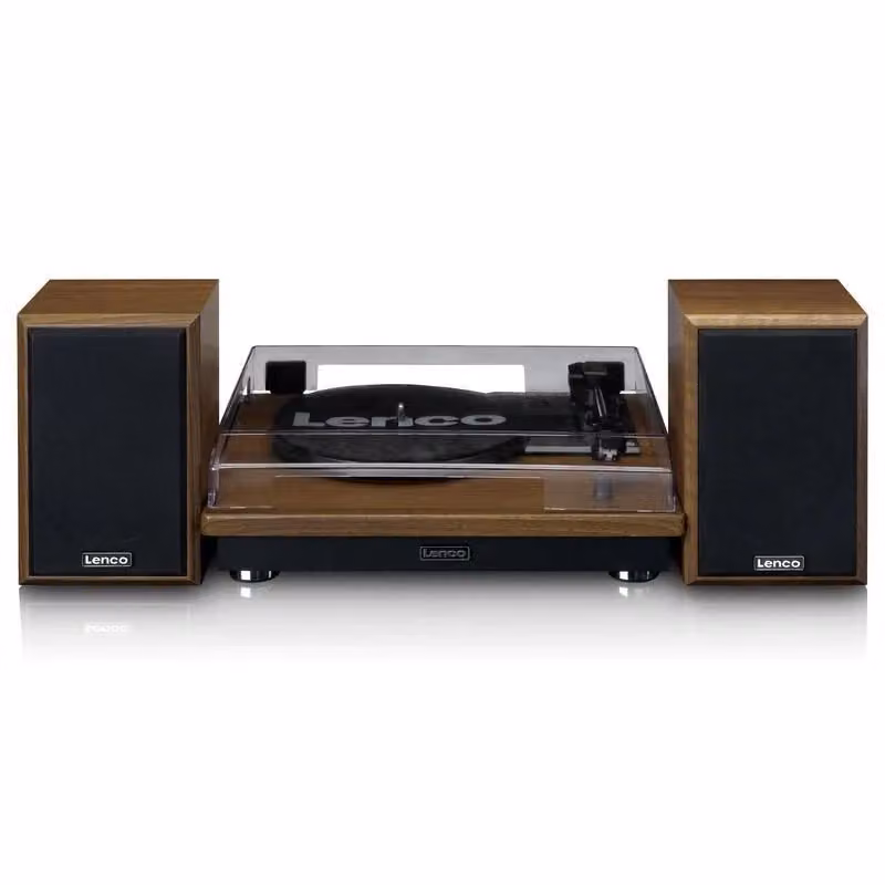 Giradischi Lenco LS 100WD Bluetooth con trazione a cinghia, colore marrone Oak – 3