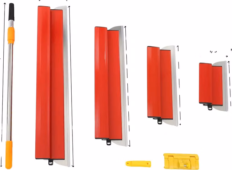 Set di spatole, manico telescopico regolabile, lame resistenti, rosso