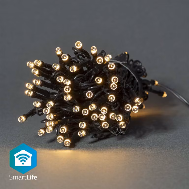 Luci di Natale SmartLife | Stringa | Wi-Fi | Bianco caldo | 50 LED | 5,00 m | Android™ / IOS