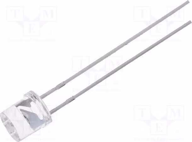 5 LED, angolo di emissione 140°, 5mm, giallo, 330÷750 mcd, 20mA, OSYL53E1A-IJ. Diodi LED a montaggio superficiale (THT), 5mm, 1,8÷2,4V