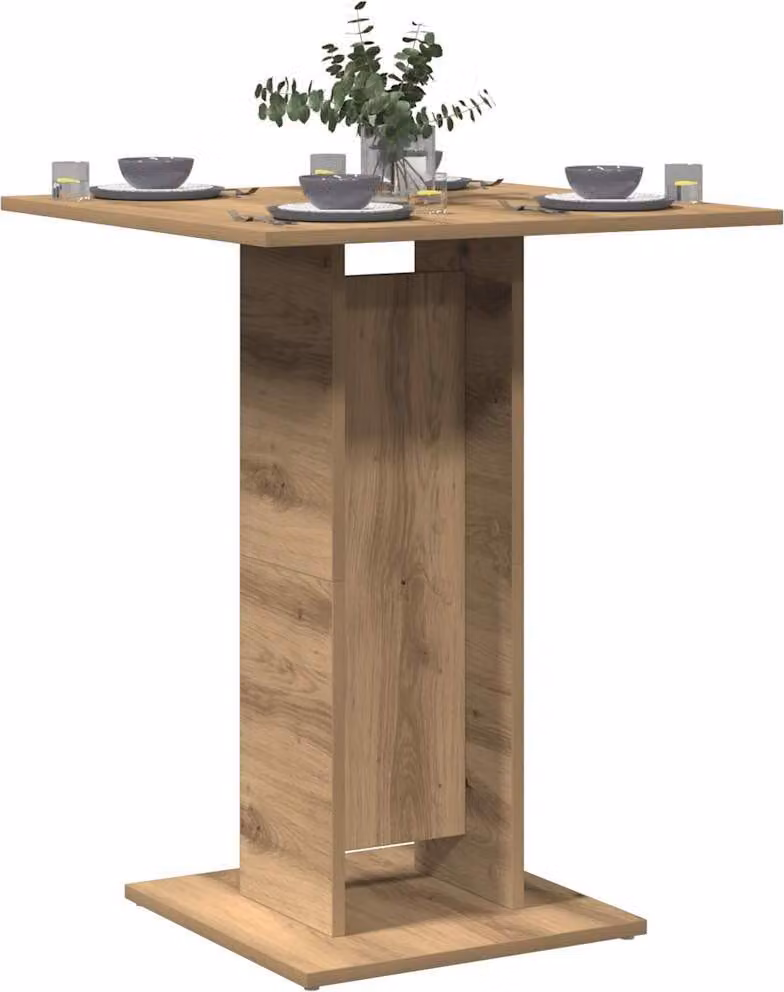 Maison Exclusive - Tavolo da bistrot in rovere artigianale 60x60x75 cm Materiale ligneo