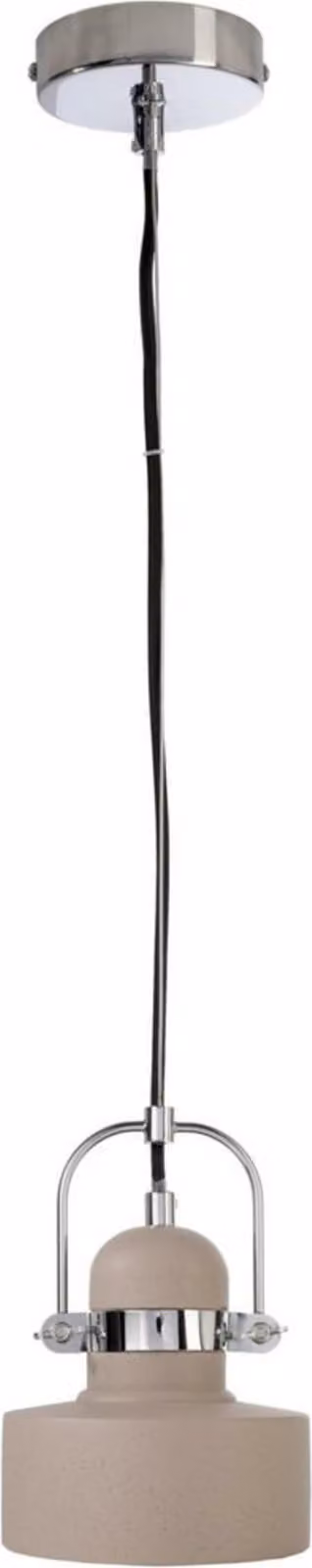 Lampada a sospensione in cemento Pavonis grigio Ø 140mm E27 25W