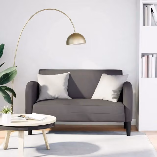 Divanetto moderno vidaXL grigio per soggiorno L: 124 cm, P: 70 cm, H: 67 cm – 1