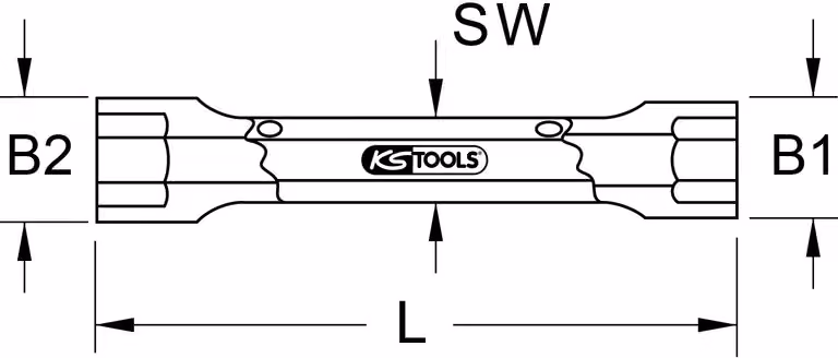 KS TOOLS Chiave a bussola Chiave esagonale