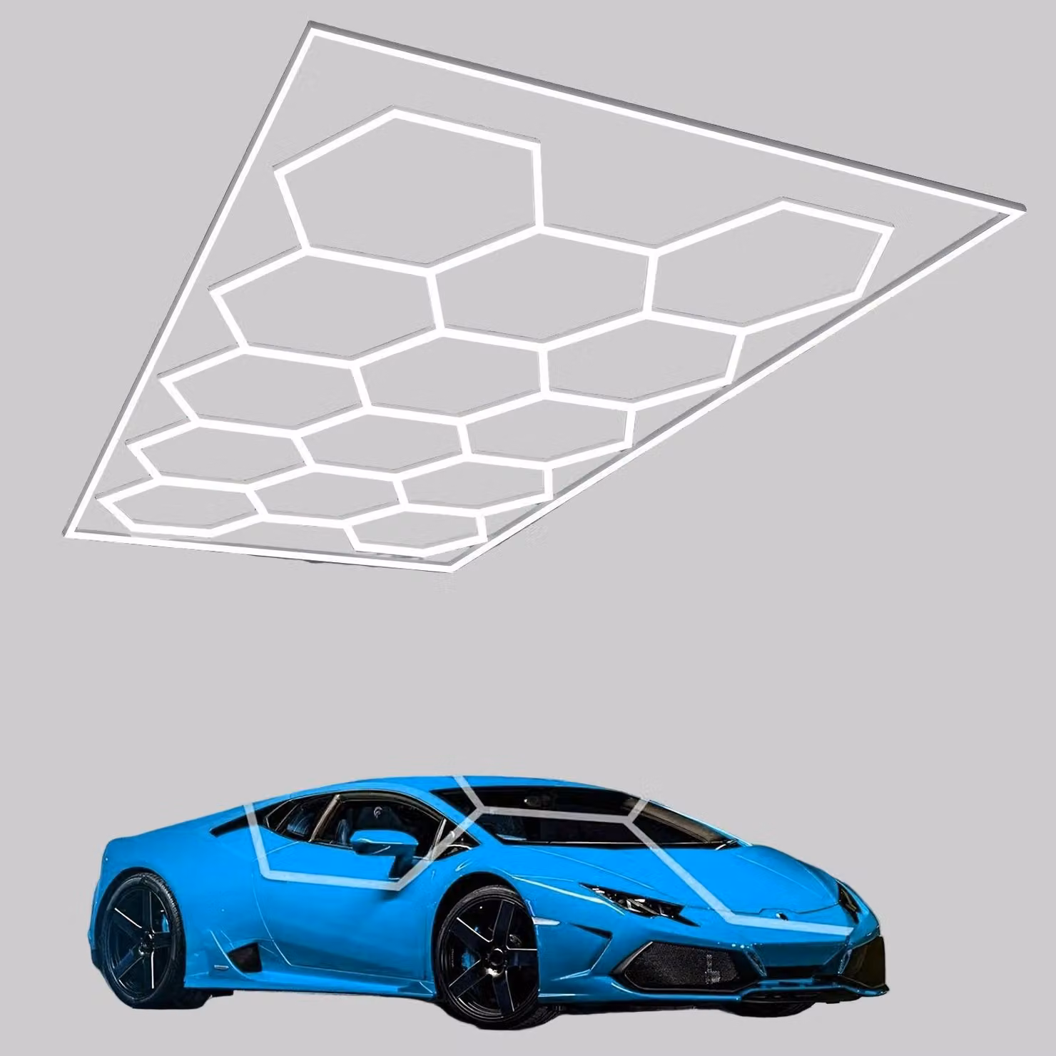 Lampada per garage - Illuminazione a LED per garage - Lampada per officina - Illuminazione per cantine - Lampada per hobby - 712W, alta potenza
