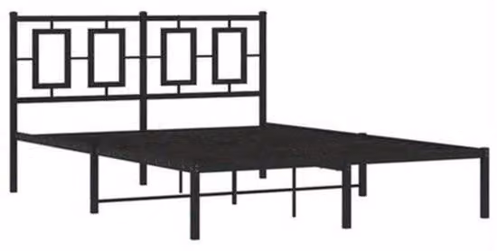 Struttura del letto in metallo – 140x190 cm – Realizzata in metallo resistente – Stile minimalista