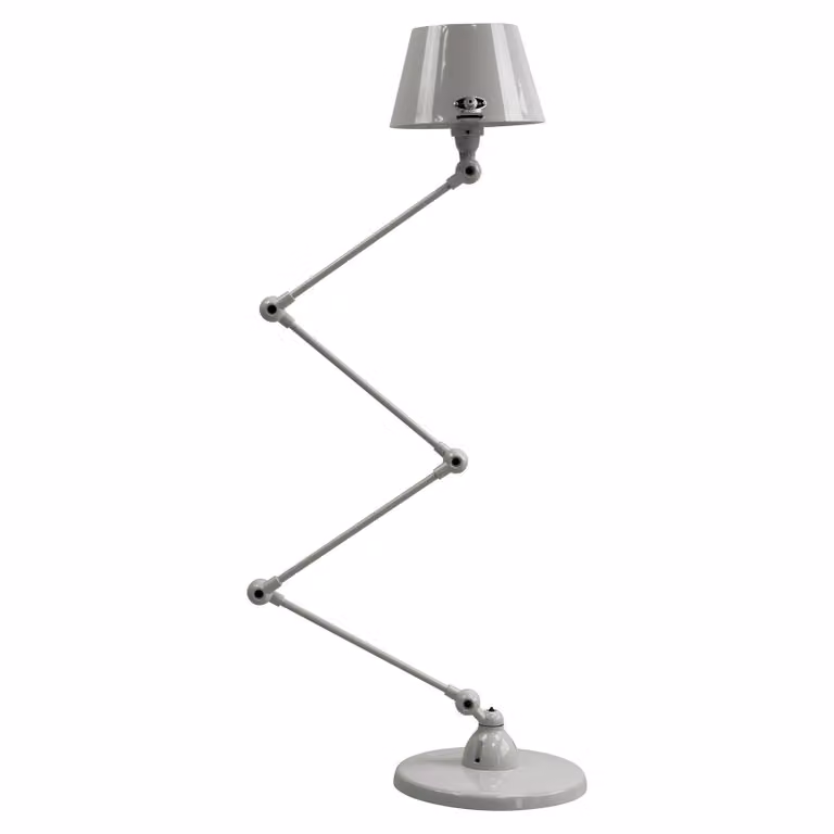 Jieldé Lampada da terra Aicler AID433, Alluminio / Grigio / Zincato, Soggiorno / Sala da pranzo, Metallo, Industriale, Lampada da terra