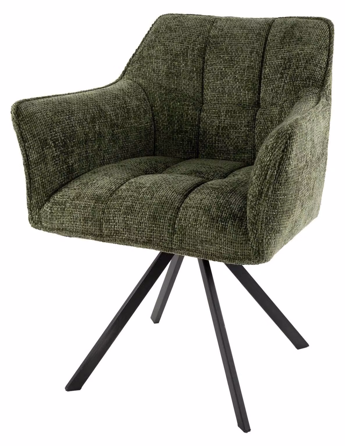 Sedia da pranzo FURNLUX Raster verde e nero 63 cm / Colore principale: verde / Dimensioni: 63 x 81 x 60 cm