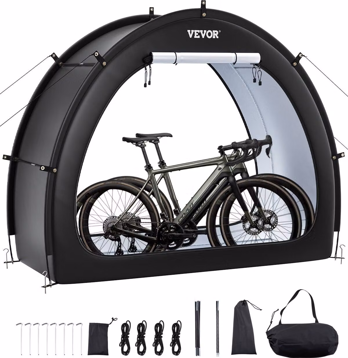 Tenda per biciclette Garage per biciclette Capannone per biciclette 1-2 biciclette 1706x2011x792mm