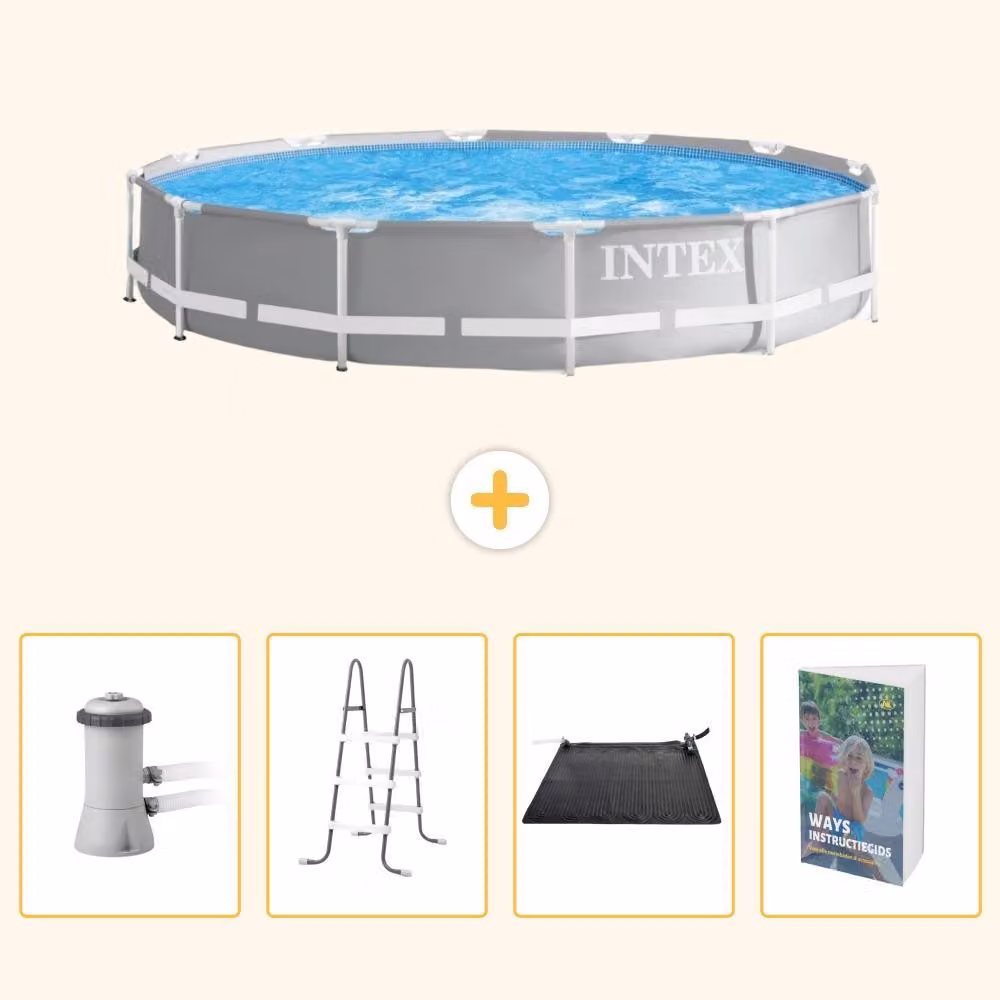 Struttura per piscina a forma di prisma - 366x76 cm - composta da 5 elementi - modello SCB128