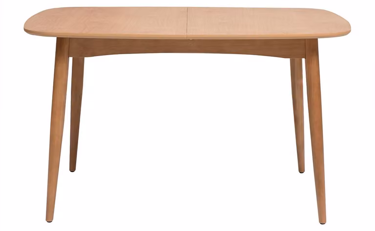 Miliboo - Tavolo da pranzo allungabile rettangolare in legno di quercia chiaro, L130-160 cm, modello HELMA