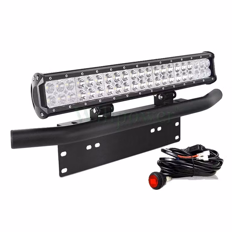 striscia luminosa a LED da 20 pollici, potenza di uscita 126W, design a fascio combinato, supporto per staffa B wire