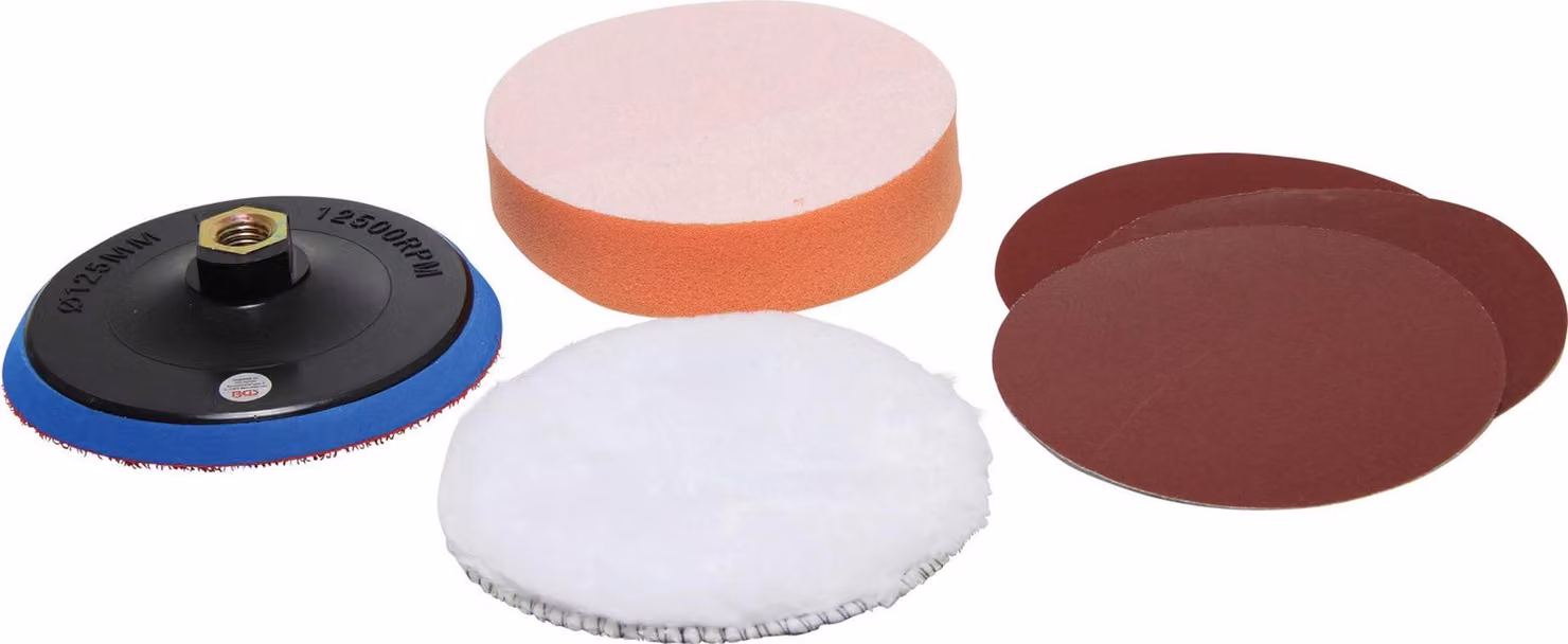BGS Set di dischi per smerigliare e lucidare Ø 125 mm - 8592