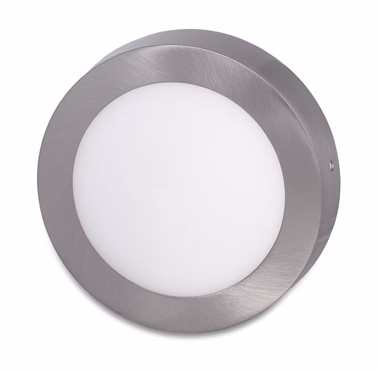 Pannello LED Ecolite Silver rotondo 225mm 18W Colore della luce: Bianco caldo LED-CSL-18W/27/CHR
