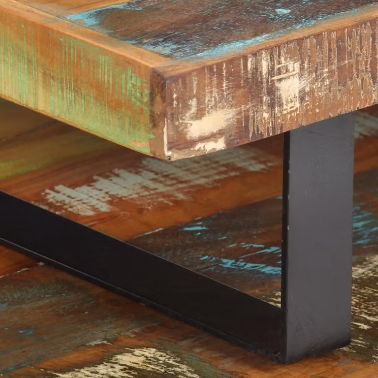 set di 2 tavolini da caffè Legno massiccio riciclato