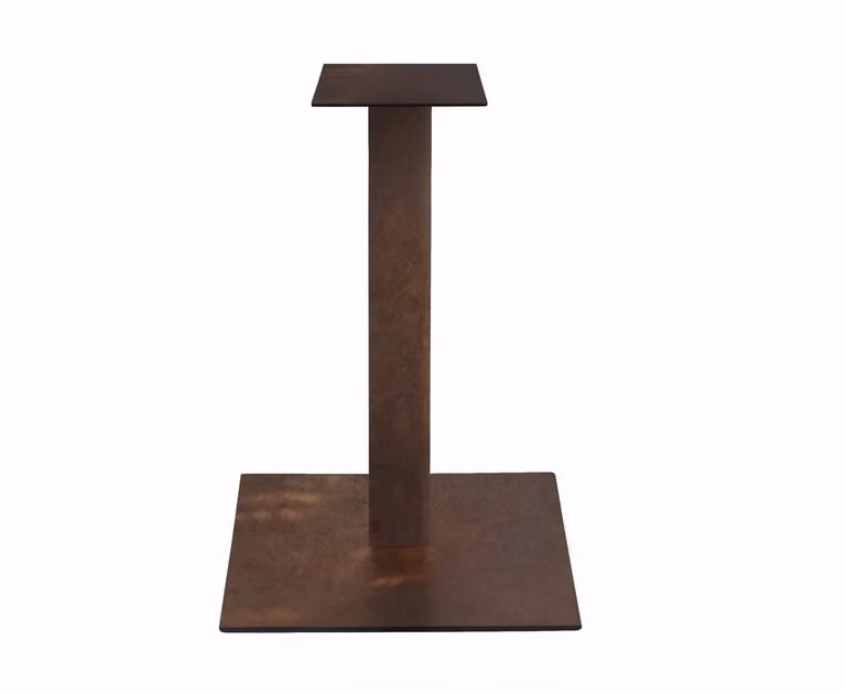 Set di 4 basi per tavolo SPARGI quadrate effetto bronzo 72 – 105 cm