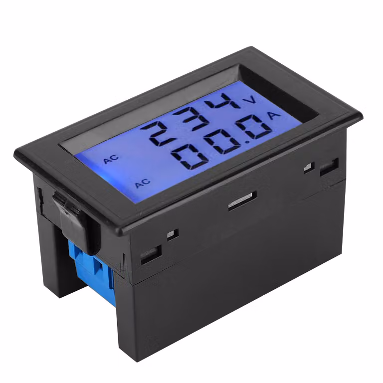 D85-2042A Voltmetro amperometro a doppio display LCD AC80-300V 200-450V 0,1-100A con trasformatore di corrente
