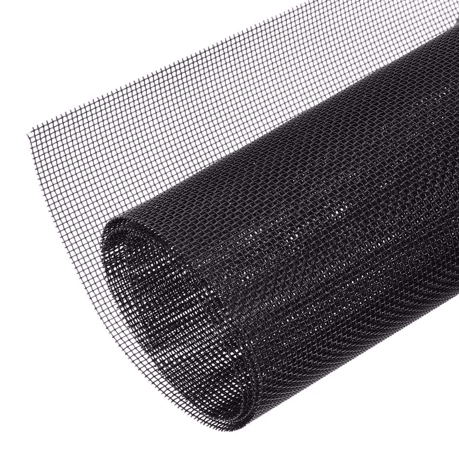 Griglia aerata tessuta, dimensioni 13x39 pollici, maglia da 2 mm, acciaio inossidabile, colore nero