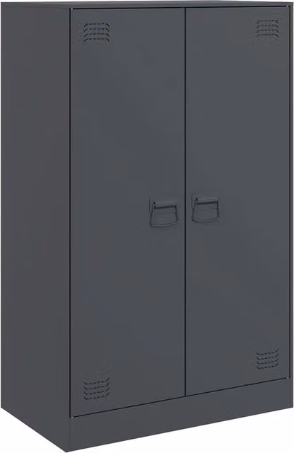 Credenza | Madia | Buffet da pranzo | Armadio da pranzo Antracite 67x39x107 cm in Acciaio