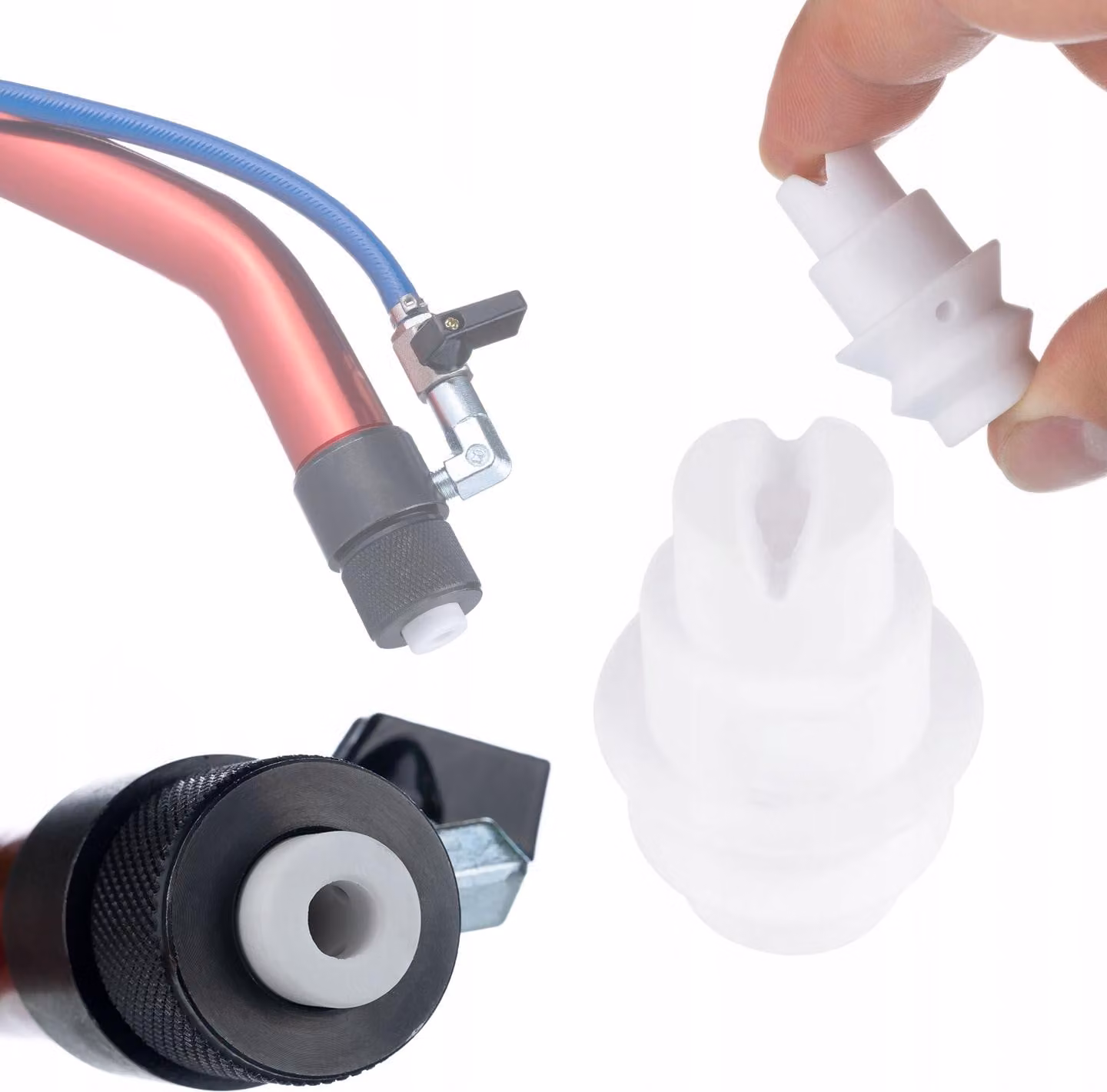 Rosfix MultiSpray PRMS3.7 PRMS4 – Protezione Ugello Spruzzatore | Vetroceramica da 6 mm | Compatibile con il Sistema a Pistola V1 | Dosaggio Preciso