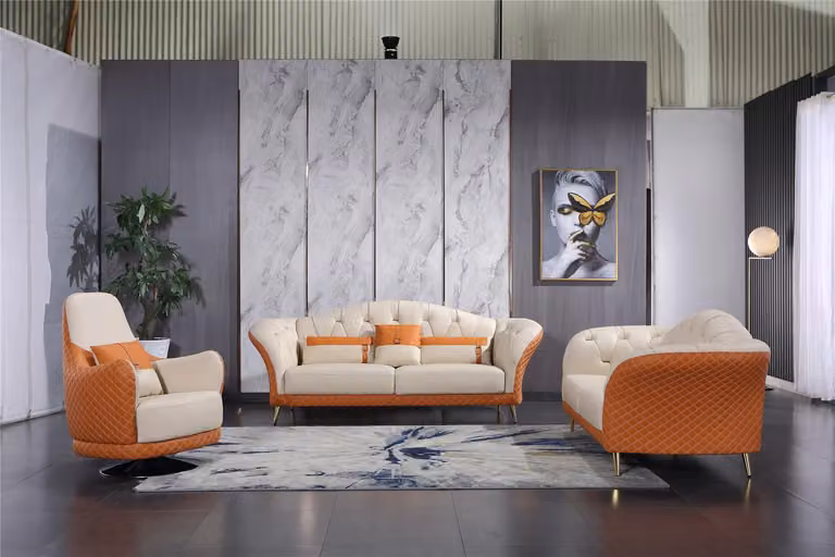 Sofagarnitur 3+2+1 Sitzer Set Design Sofa Polster Couchen Couch Modern Luxus