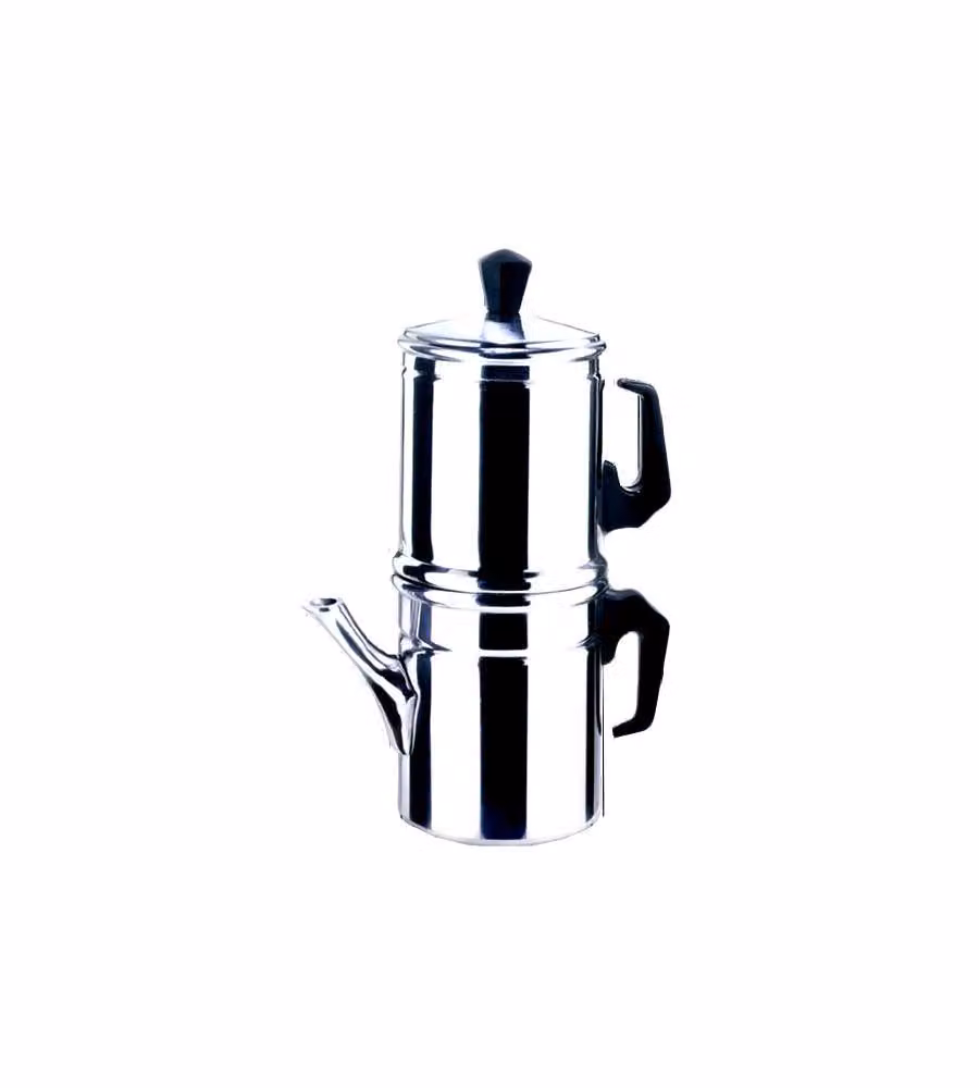 Caffettiera Napoletana Ilsa in Alluminio Argento per 3 Tazze – 2