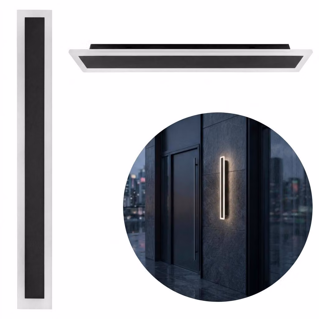 MasterLED Applique a LED da esterno IP65 100 cm Nero 38 W Bianco neutro - Illuminazione da esterno per ingressi e facciate