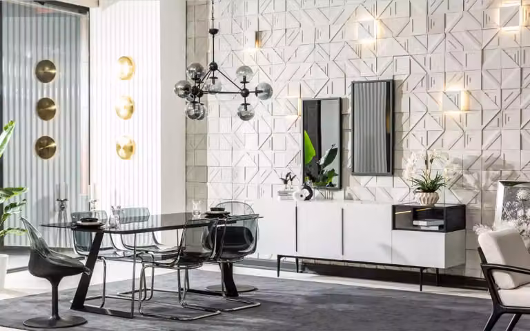Design Esszimmer 6x Esszimmer Stühle Lehnstuhl Komplett Essgruppe 9tlg