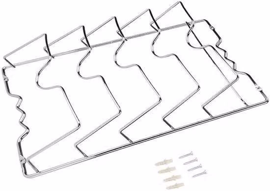Organizzatore per armadietti da cucina con supporti in metallo - 5 ripiani - facile da pulire