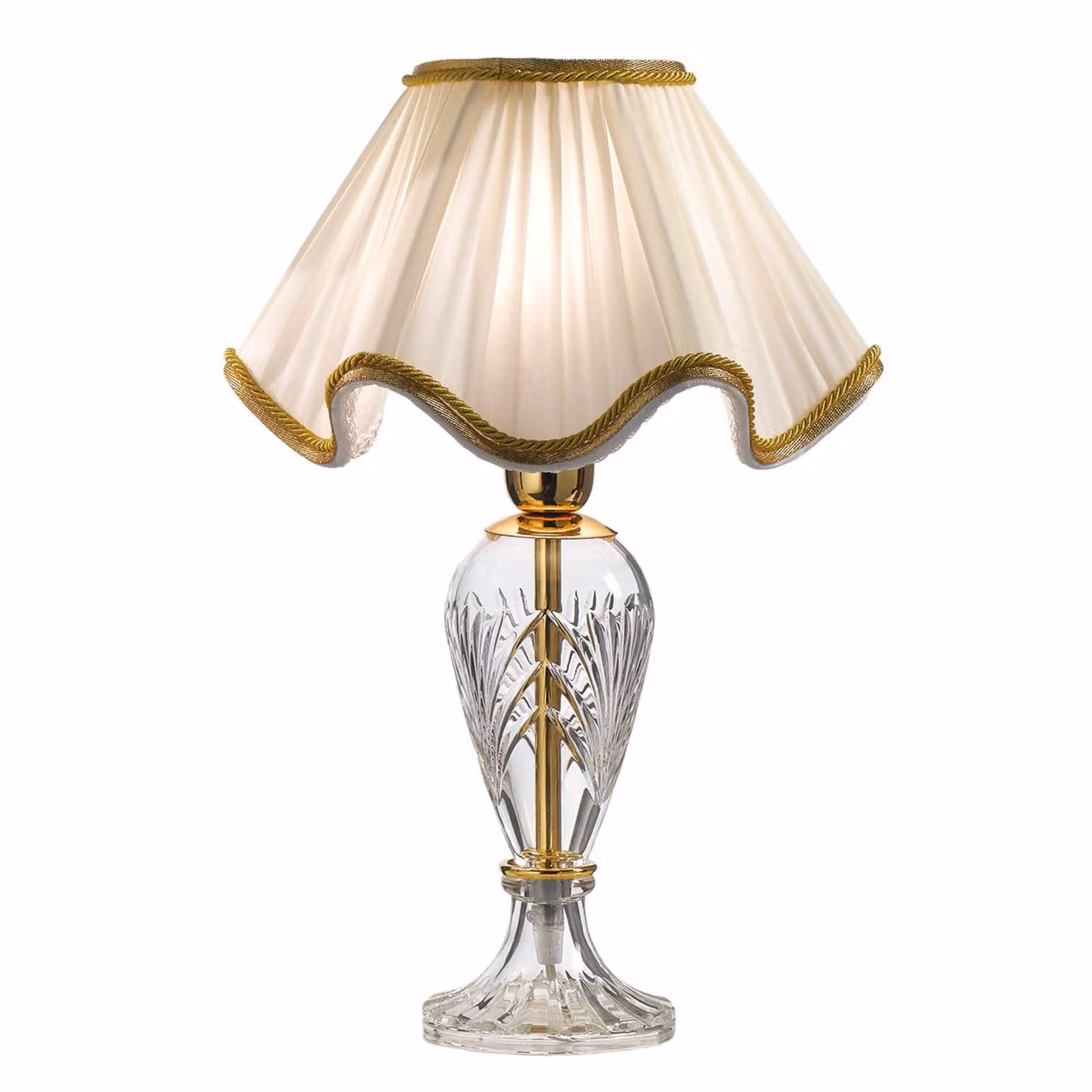 Cremasco Lampada da tavolo BELLE EPOQUE, Chiaro / Trasparente, Soggiorno / Sala da pranzo, Tessuto / Stoffa / Seta, Lampada da tavolo