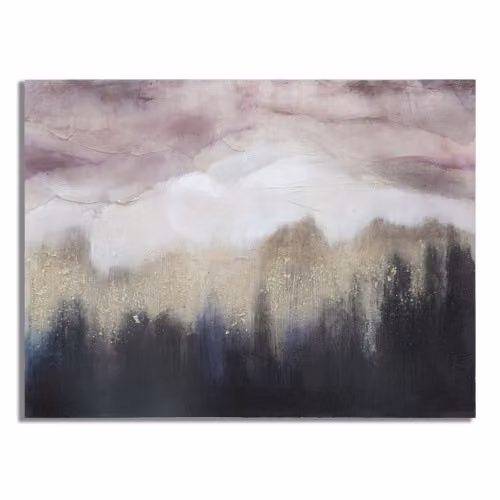 Quadri Moderni DIPINTO SU TELA PINK MOUNTAIN CM 80X2,7X60 Mauro Ferretti