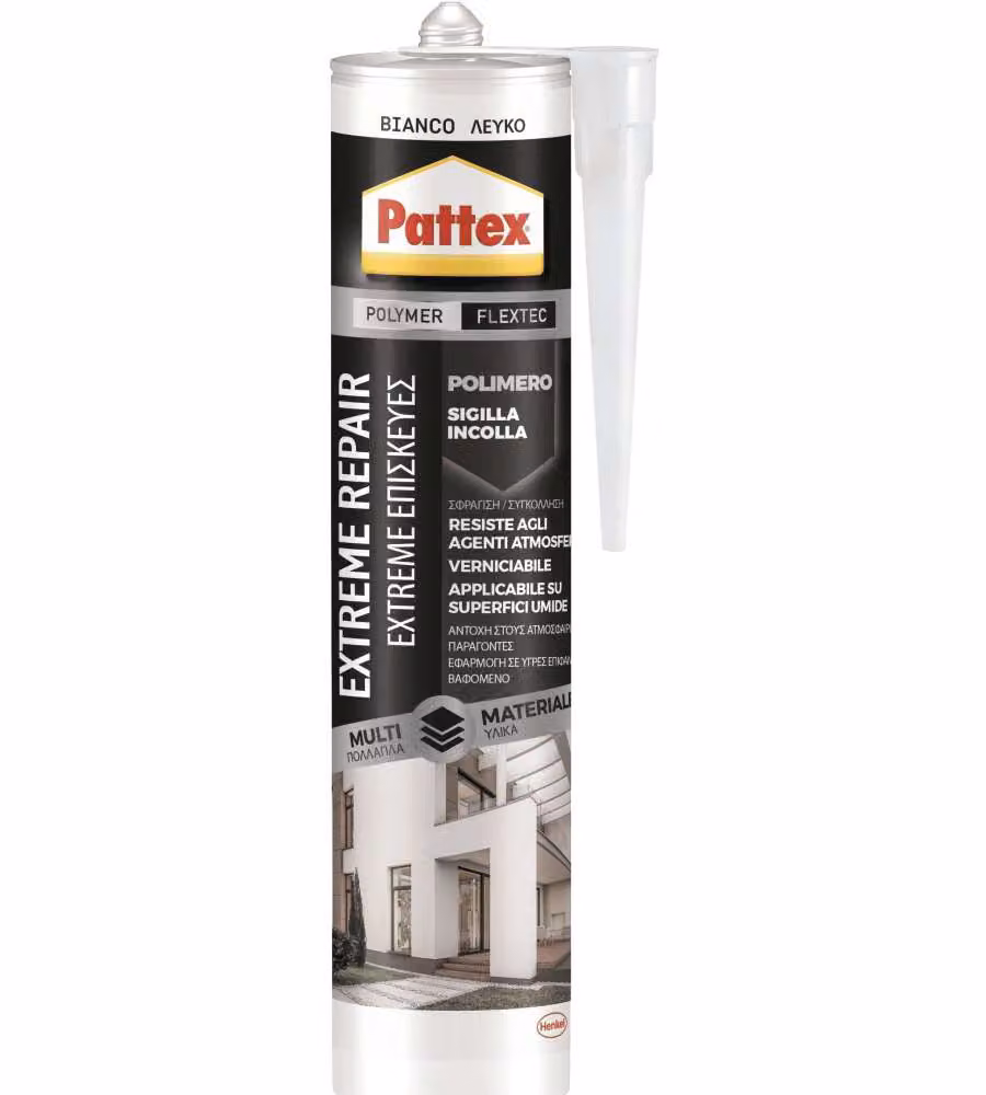 Pattex Sigillante Elastico Impermeabile Bianco 280 ml