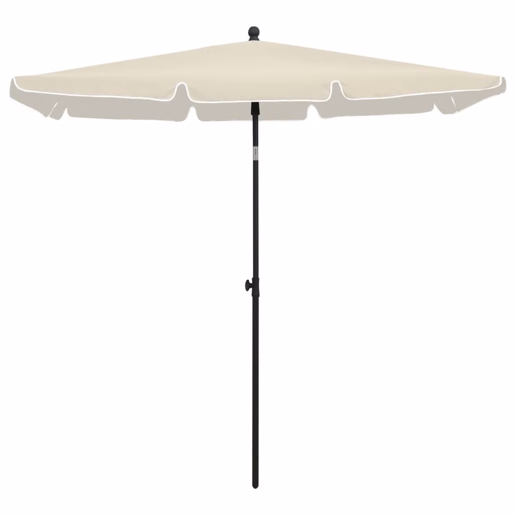 Ombrellone da Giardino con Palo 210x140 cm Sabbia