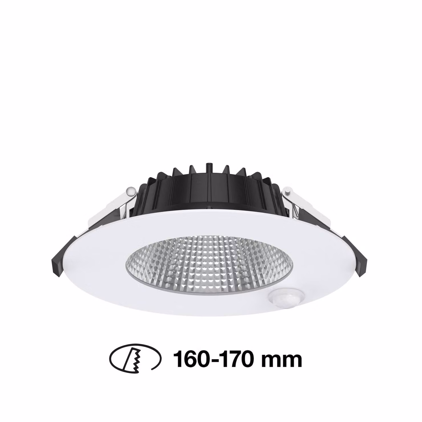 The Light Group SLC Shift downlight LED Ø 18cm bianco con sensore Shift, dimmerabile, Bianco / Opale, Corridoio, Alluminio