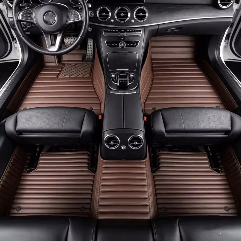 Tappetini per auto, protezione per tutte le condizioni atmosferiche, vestibilità personalizzata, colori: 2
