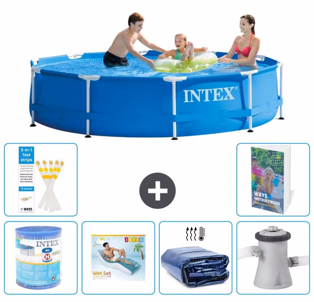 Piscina fuori terra a struttura - 305x76 cm - 5 pezzi - Modello S173