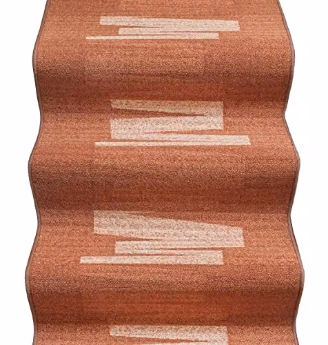 emmevi Passatoia Scala Bordata Ingresso Corridoio Tappeto Gradini MOD.Picasso Dis_27 67X1000 Arancione