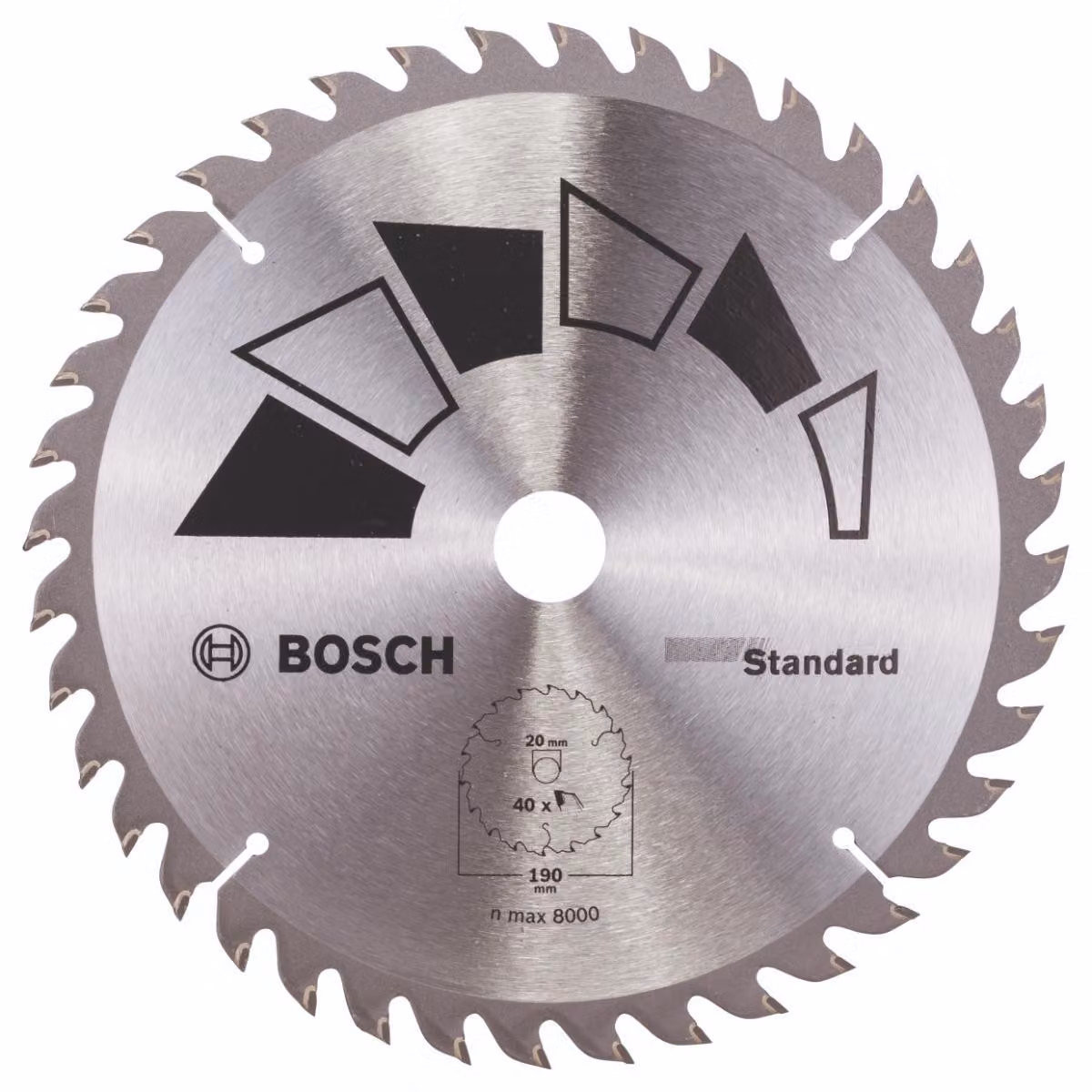 Lama per sega circolare Bosch STANDARD, fai da te, 190 x 20 x 2,2 mm, 40