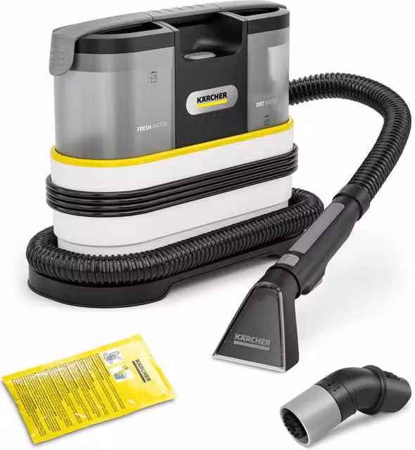 Kärcher SE 2 Aspirapolvere Lavatessuti Portatile 450 W con Serbatoio da 1,5 L Colore Bianco e Grigio – 1