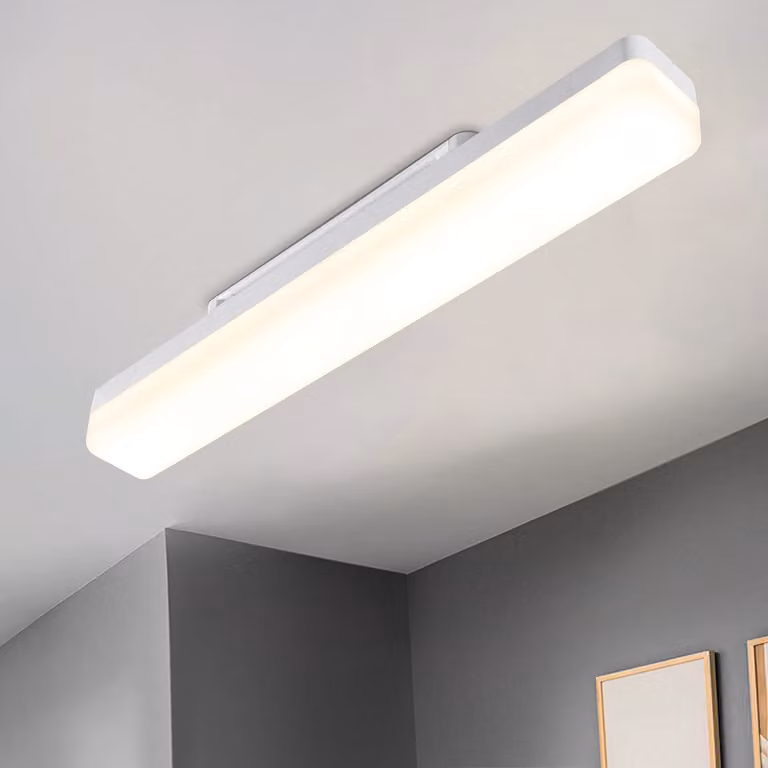 ZMH LED plafoniera Lampada da soffitto Illuminazione moderna a luce diurna bianca 18W - 4000K per cucina Soggiorno Camera da letto-40CM Luce del mobile Garage Officina